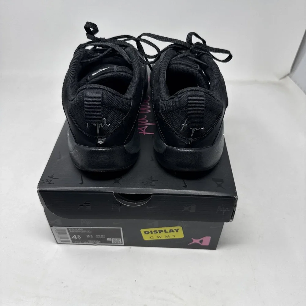 Nike A'One A'ja Wilson GS Basketball Shoes Black Silver 4.5 Youth WNBA